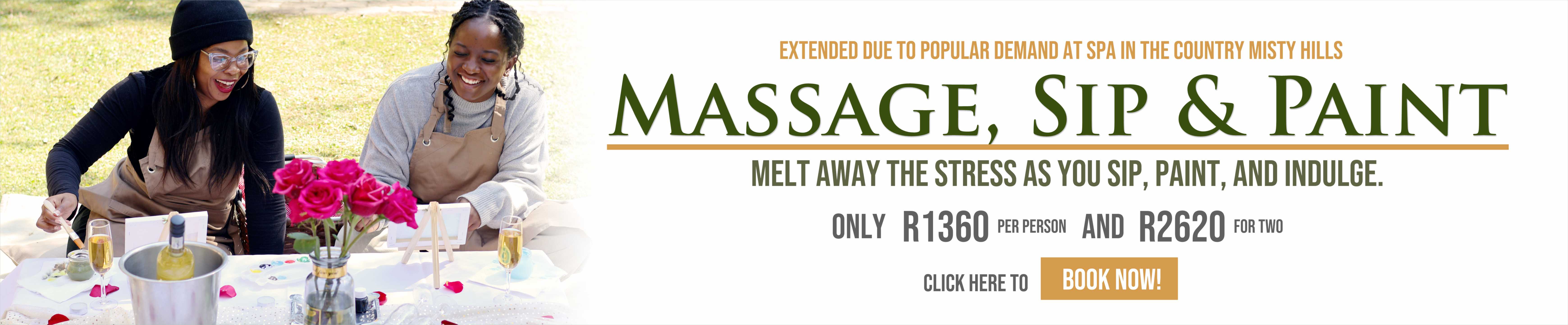 Spa in the Country Sip & Paint Gauteng & Rustenburg